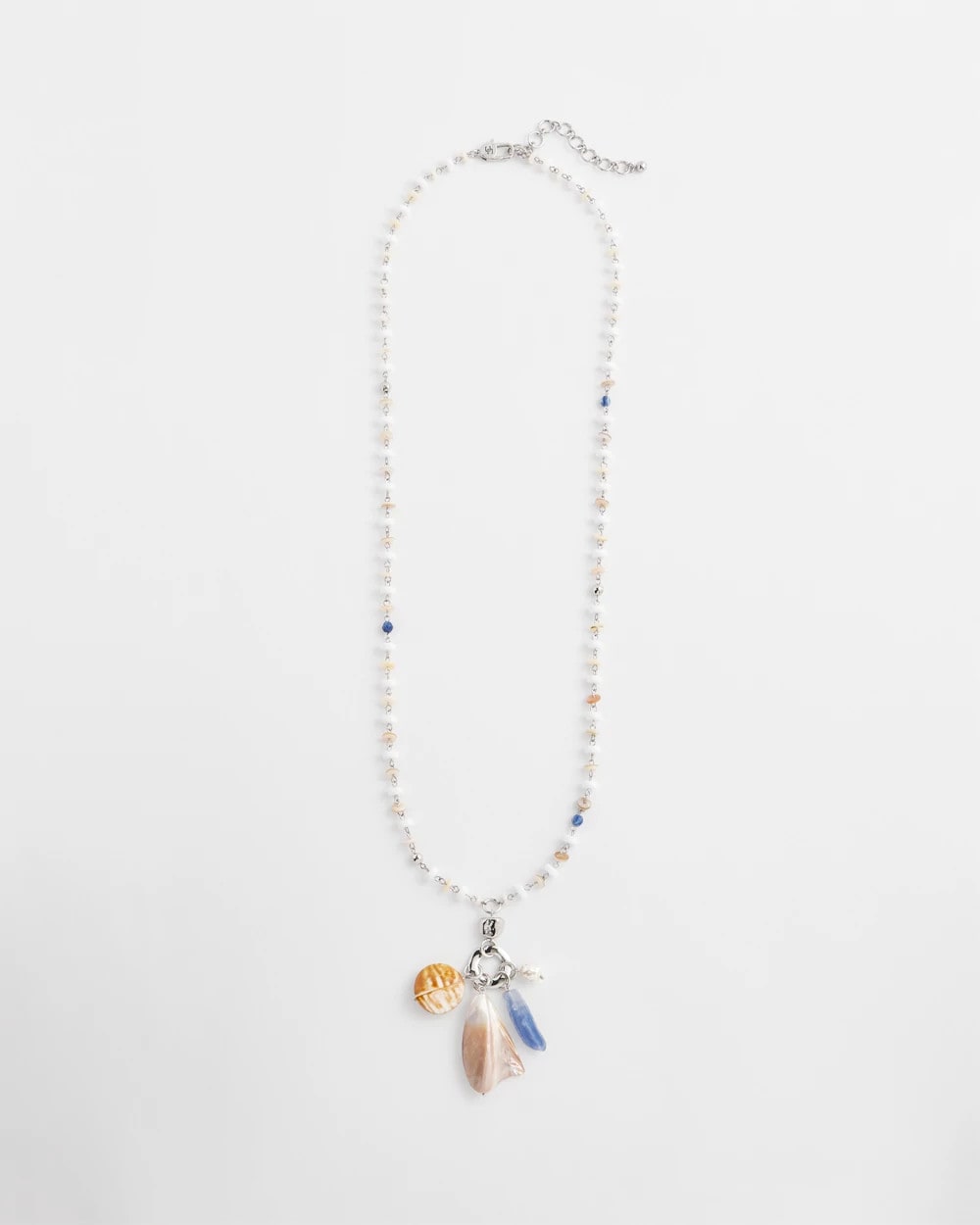 Chico's Jewelry Seashell Beaded Pendant Necklace