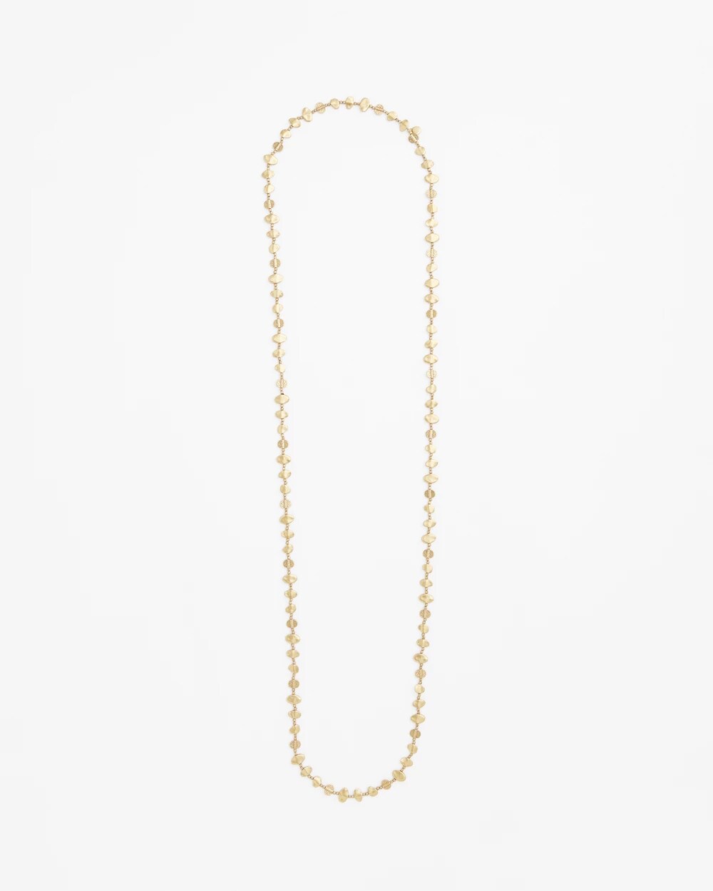 Chico's Jewelry Gold Nugget Single Strand Necklace