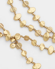 Chico's Jewelry Gold Nugget Single Strand Necklace