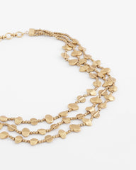 Chico's Jewelry Goldtone Nugget Collar Necklace