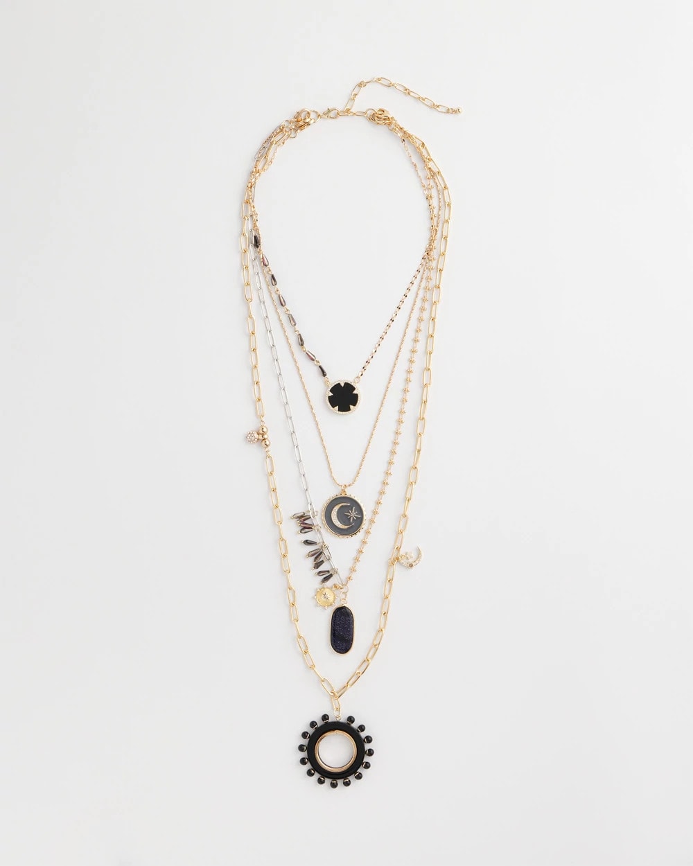 Chico's Jewelry Convertible Layered Tourmaline Necklace