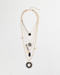 Chico's Jewelry Convertible Layered Tourmaline Necklace