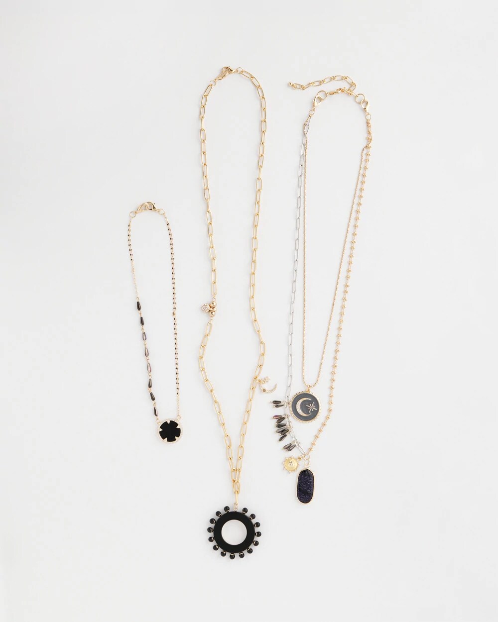 Chico's Jewelry Convertible Layered Tourmaline Necklace