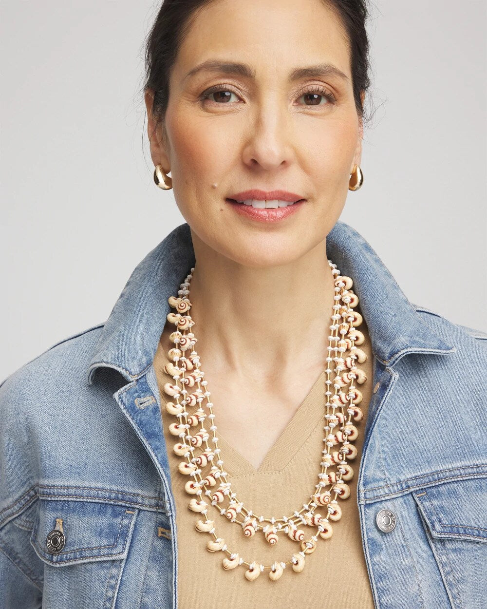 Chico's Jewelry Multi-Strand Shell Necklace