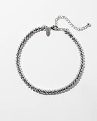 Chico's Jewelry Silver Tone Twist Collar Necklace