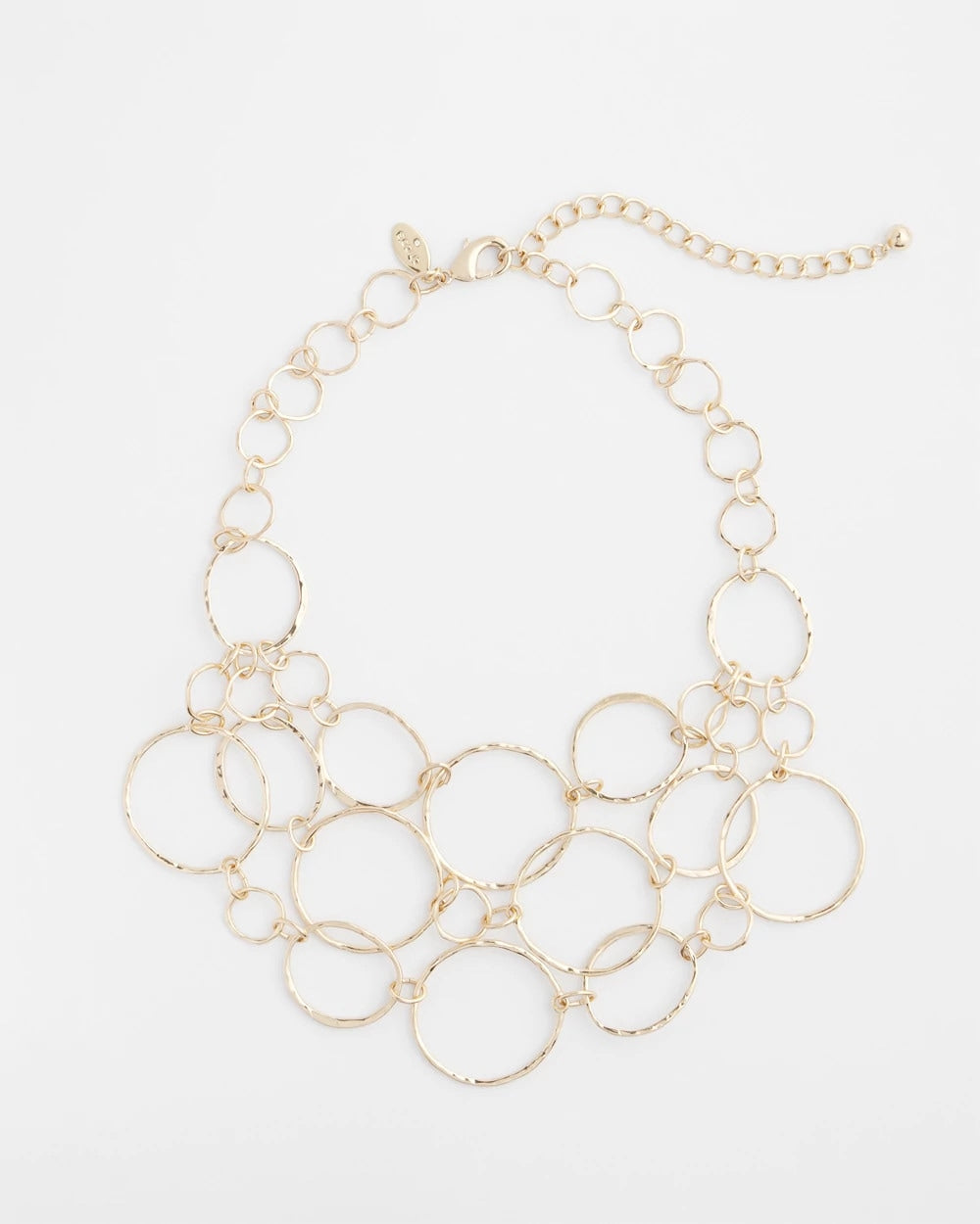 Chico's Jewelry Short Goldtone Multi-Strand Link Necklace