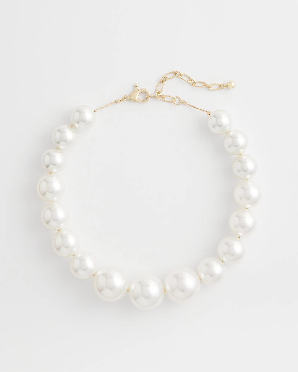 Chico's Jewelry Large Pearl Collar Necklace