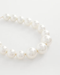 Chico's Jewelry Large Pearl Collar Necklace