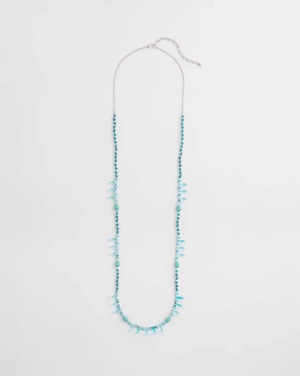 Chico's Jewelry Teal Beaded Single Strand Necklace