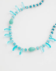 Chico's Jewelry Teal Beaded Single Strand Necklace