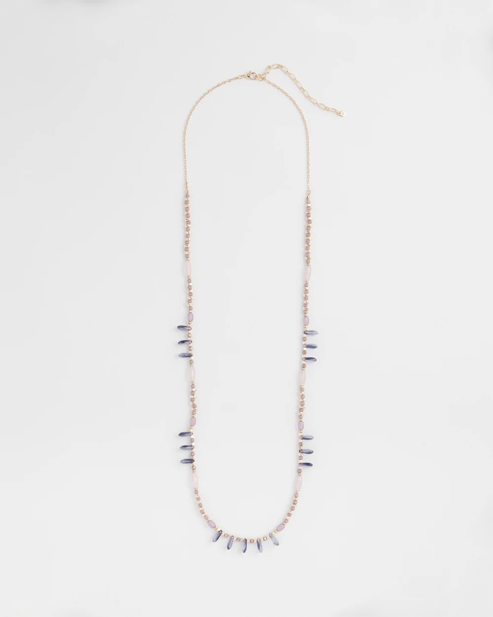 Chico's Jewelry Purple Beaded Single Strand Necklace