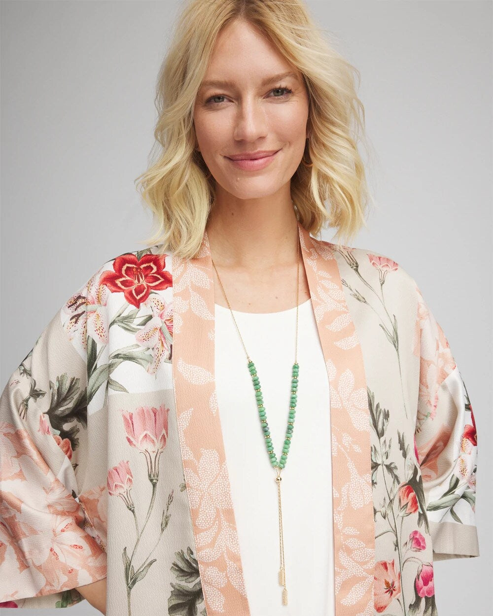 Chico's Jewelry Convertible Beaded Lariat Y-Necklace