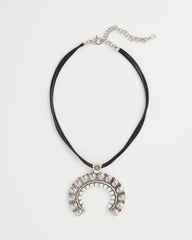 Chico's Jewelry Short Horseshoe Pendant Necklace
