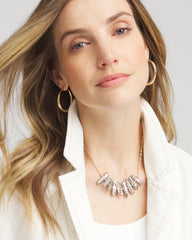 Chico's Jewelry Convertible Abalone Pendant Necklace