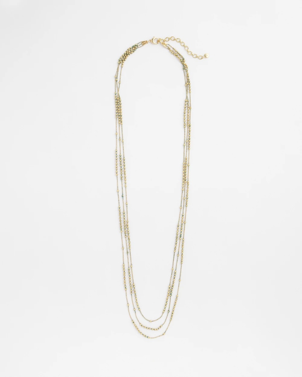 Chico's Jewelry Multi Strand Gold-Tone Necklace