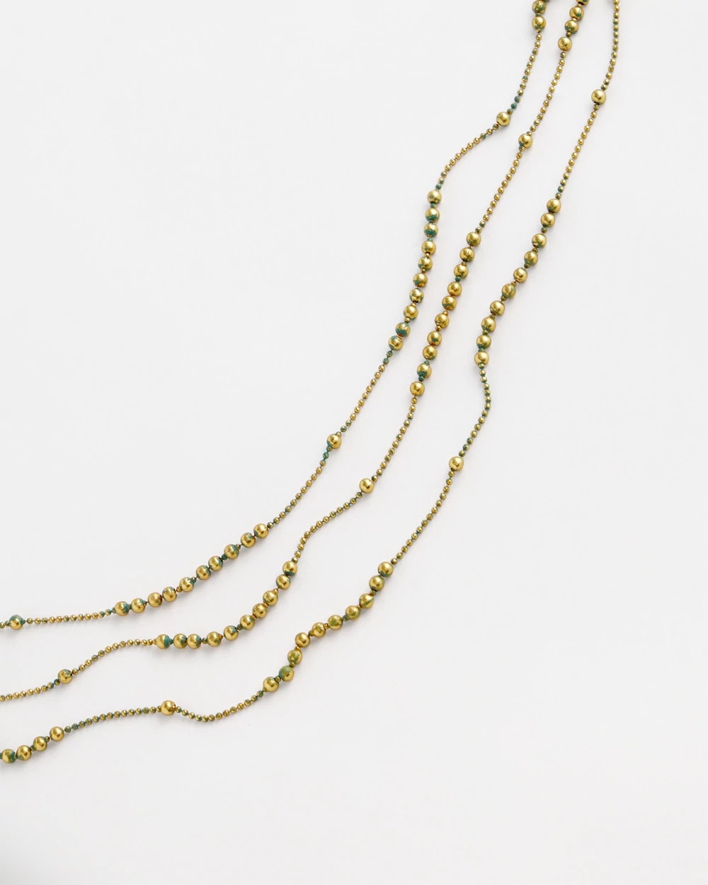 Chico's Jewelry Multi Strand Gold-Tone Necklace