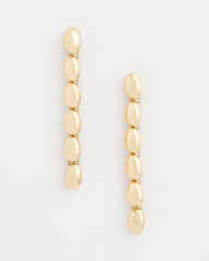Chico's Jewelry Gold Linear Beaded Earrings