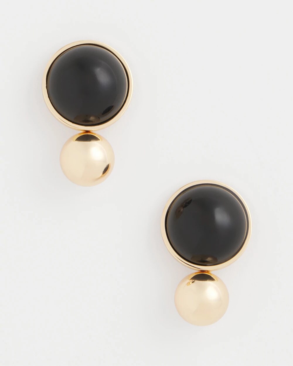 Chico's Jewelry Black Sphere Drop Earrings