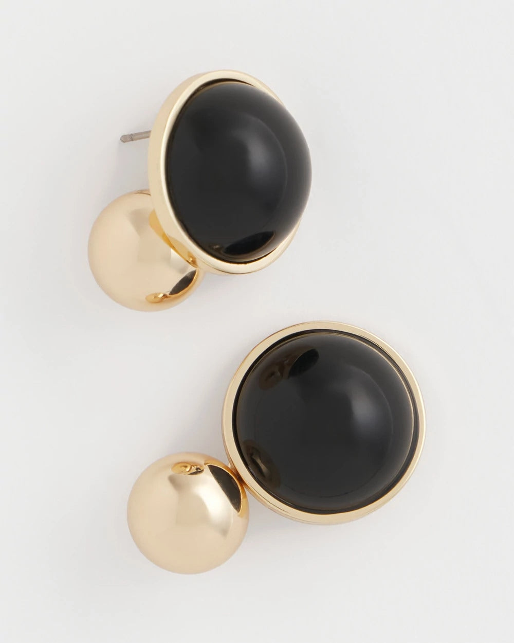 Chico's Jewelry Black Sphere Drop Earrings