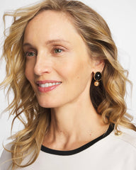 Chico's Jewelry Black Sphere Drop Earrings