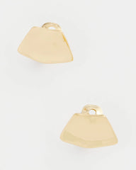 Chico's Jewelry Gold Fan Clip On Earrings