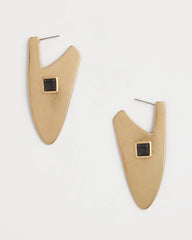 Chico's Jewelry Gold Triangle Linear Earrings