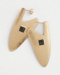Chico's Jewelry Gold Triangle Linear Earrings