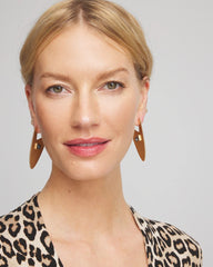 Chico's Jewelry Gold Triangle Linear Earrings