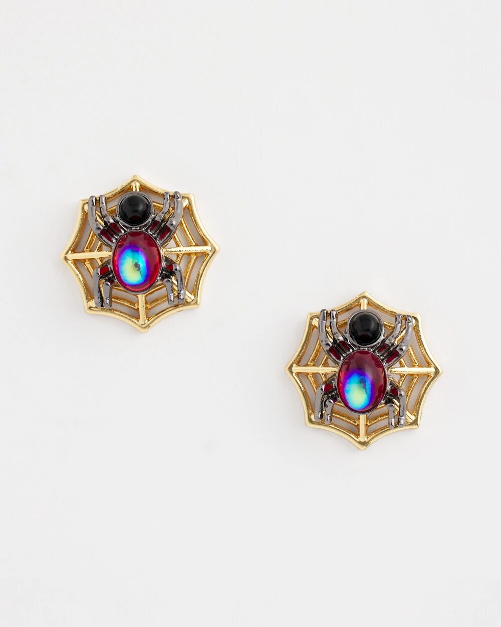 Chico's Jewelry Spider Web Glitz Earrings