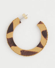 Chico's Jewelry Animal Wood Hoop Earrings