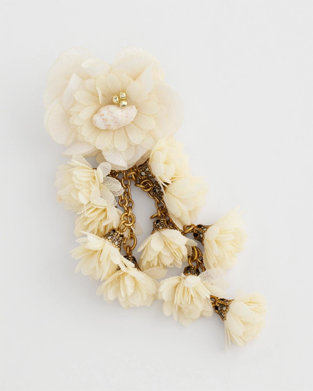Chico's Jewelry No Droop® Flower & Conch Shell Earrings