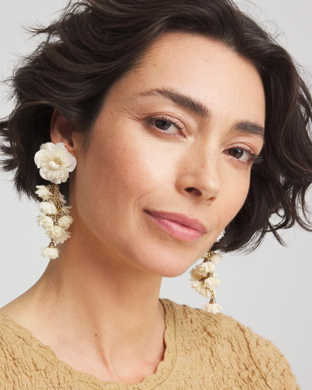 Chico's Jewelry No Droop® Flower & Conch Shell Earrings