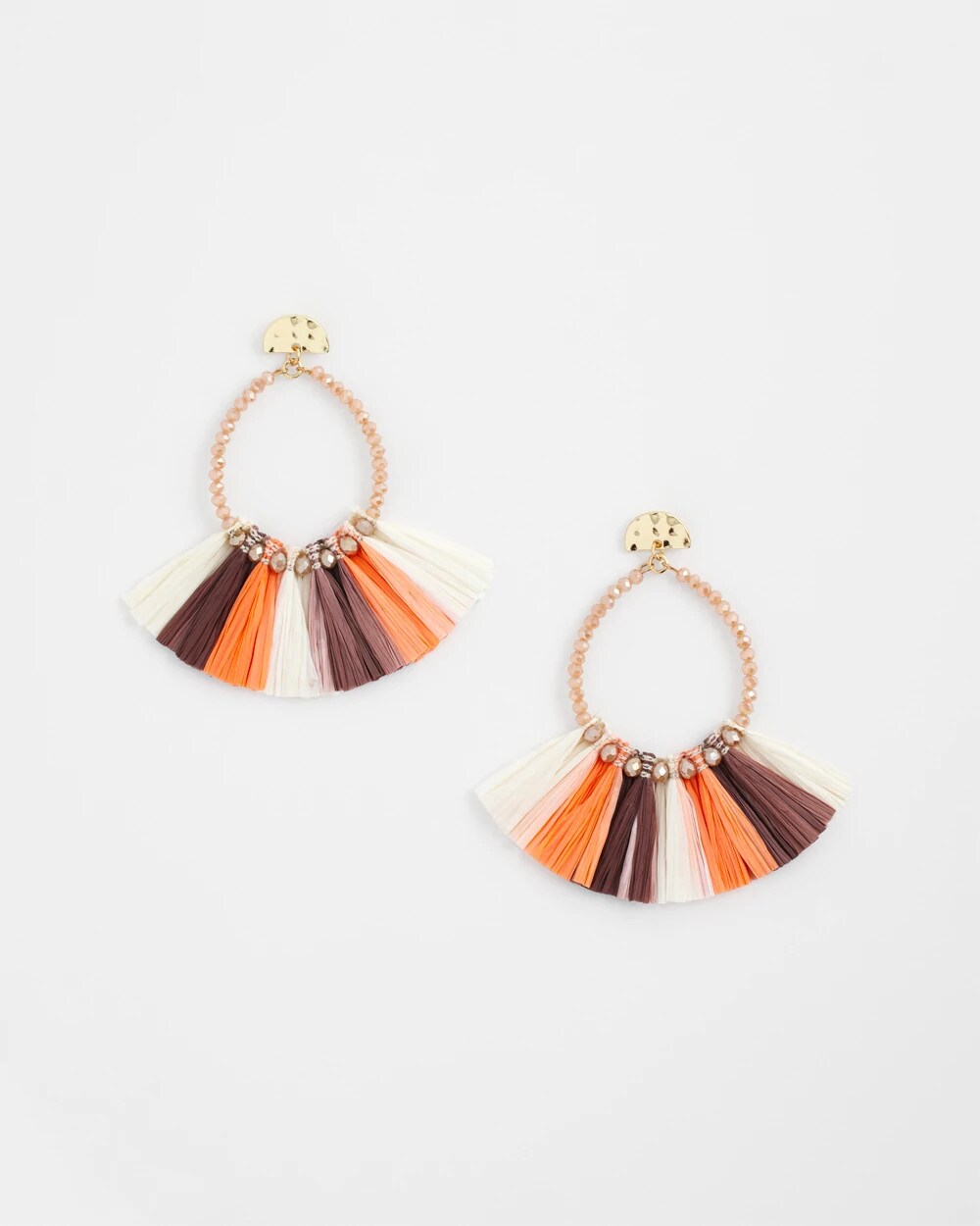 Chico's Jewelry No Droop® Raffia Seed Bead Earrings