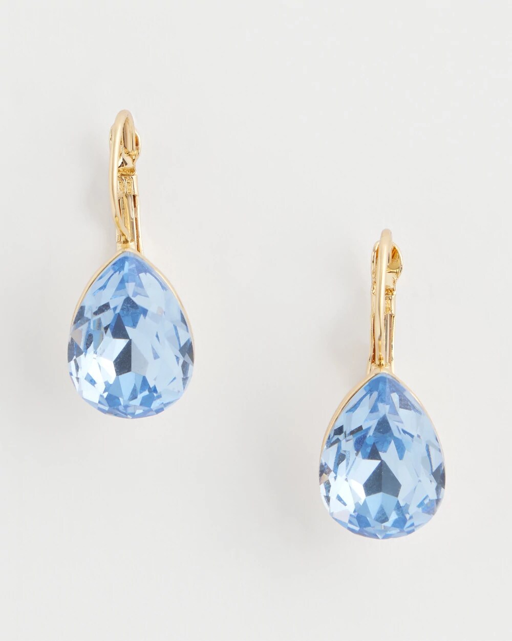 Chico's Jewelry Aqua Gem Teardrop Earrings