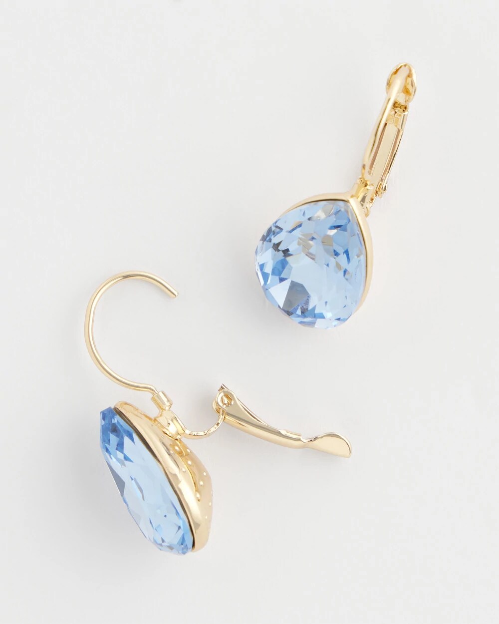 Chico's Jewelry Aqua Gem Teardrop Earrings