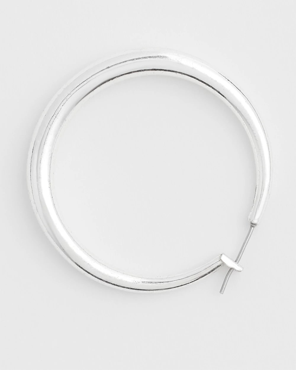 Chico's Jewelry Cassie Silver-Tone Hoop Earrings