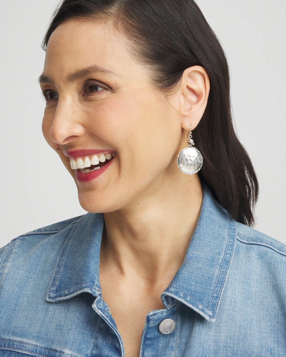 Chico's Jewelry Tayla Drop Silver Earrings