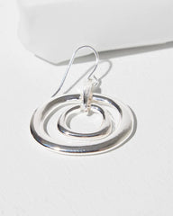 Chico's Jewelry Silver Tone Drop Pendant Earrings