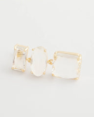 Chico's Jewelry Neutral Faceted Drop Earrings