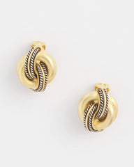 Chico's Jewelry No Droop™ Gold Knot Clip-On Earrings