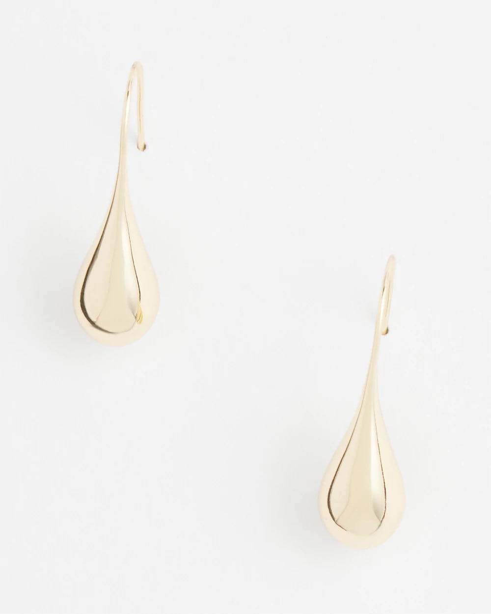 Chico's Jewelry No Droop™ Gold Tone Teardrop Threader Earrings