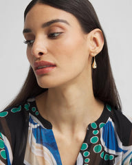 Chico's Jewelry No Droop™ Gold Tone Teardrop Threader Earrings