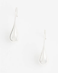Chico's Jewelry No Droop™ Silver Tone Teardrop Threader Earrings
