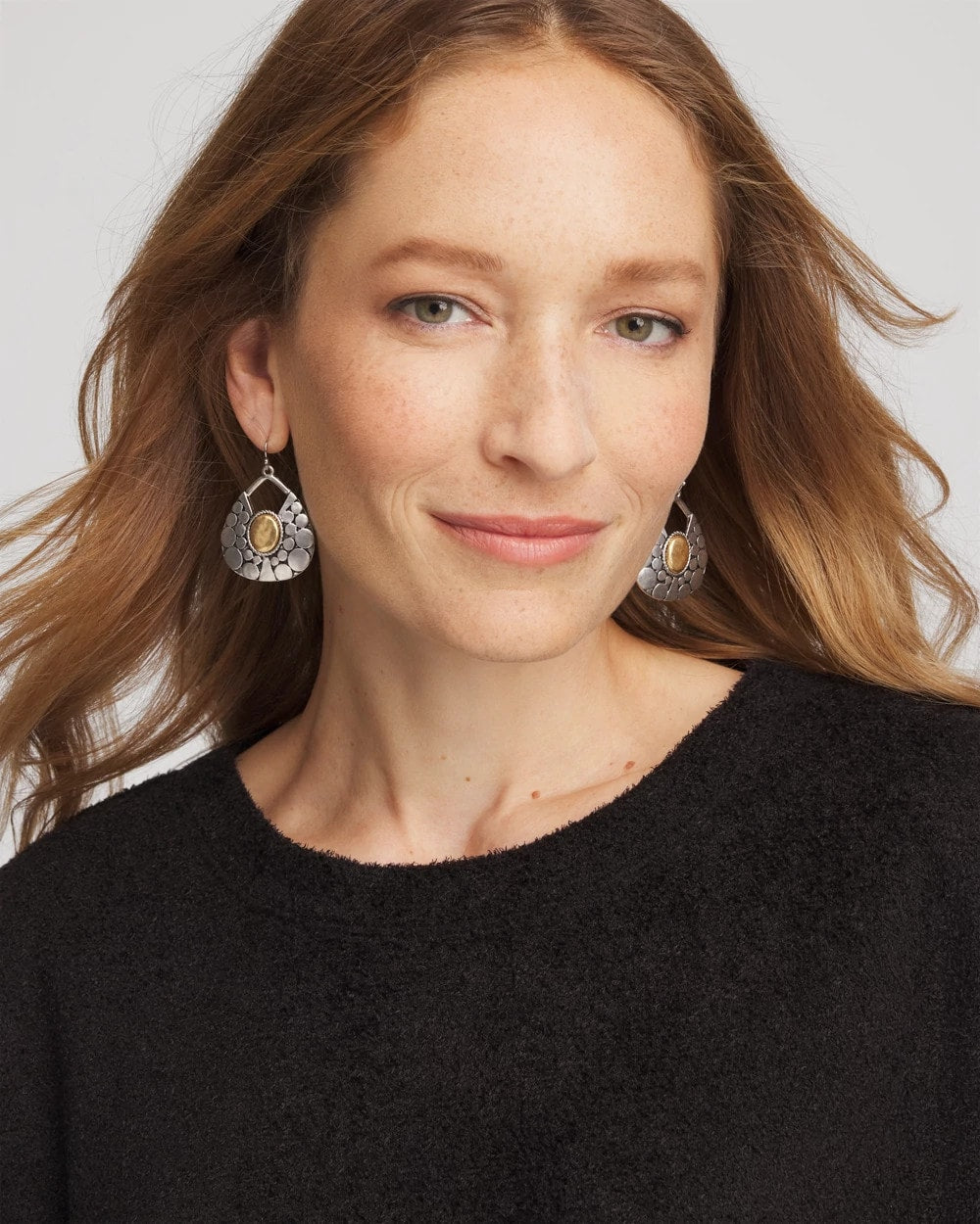 Chico's Jewelry Island Metal Drop Earrings