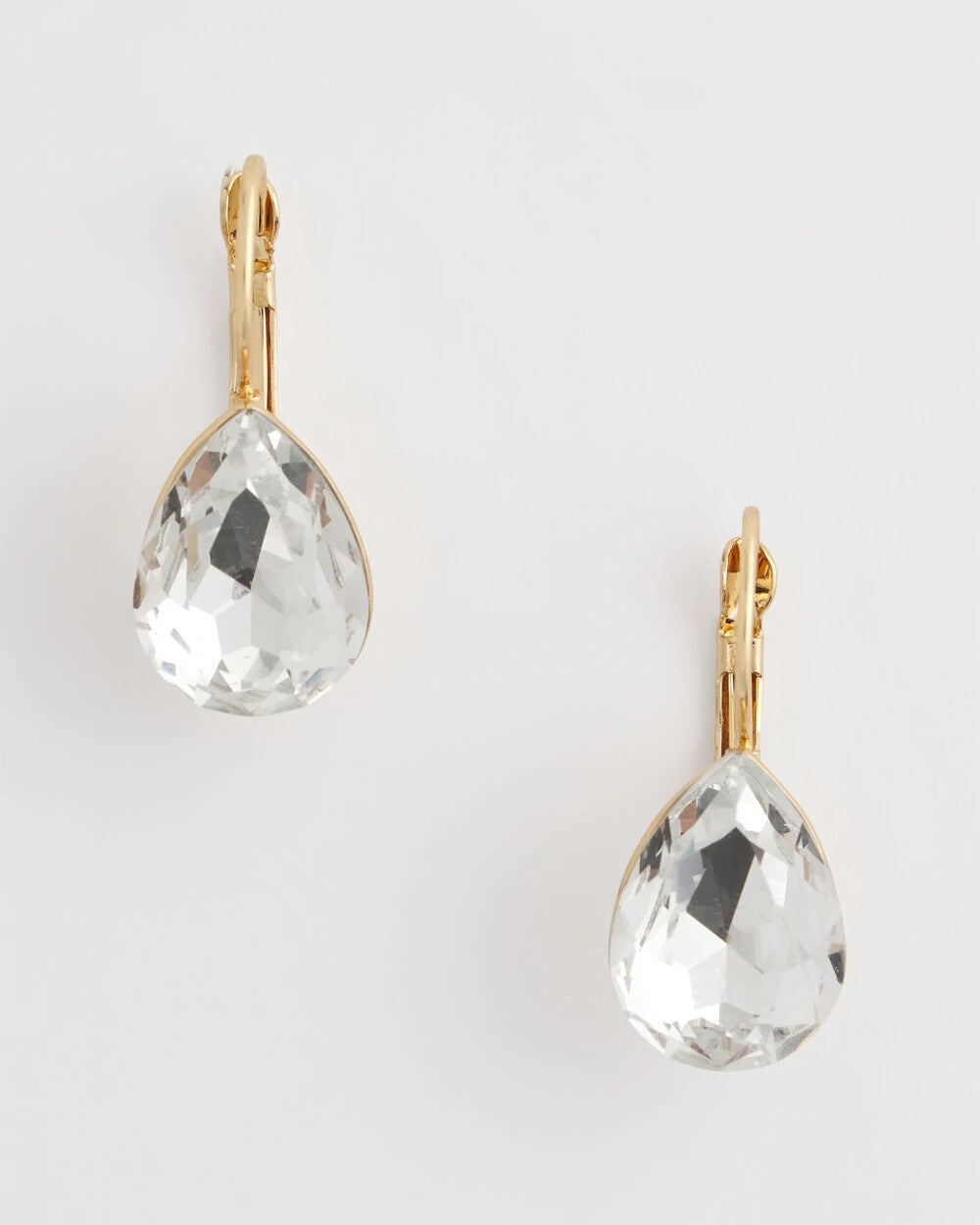 Chico's Jewelry Crystal Gem Teardrop Earrings