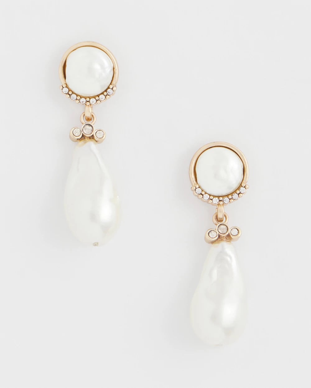 Chico's Jewelry Faux Pearl Drop Earrings