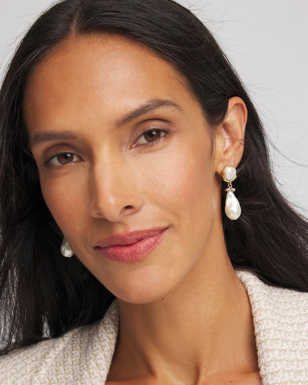 Chico's Jewelry Faux Pearl Drop Earrings