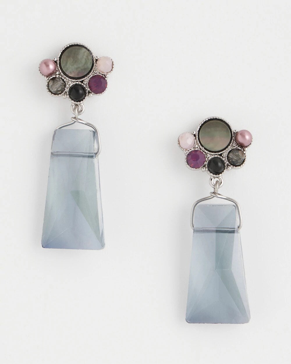 Chico's Jewelry Multi Faceted Drop Earrings