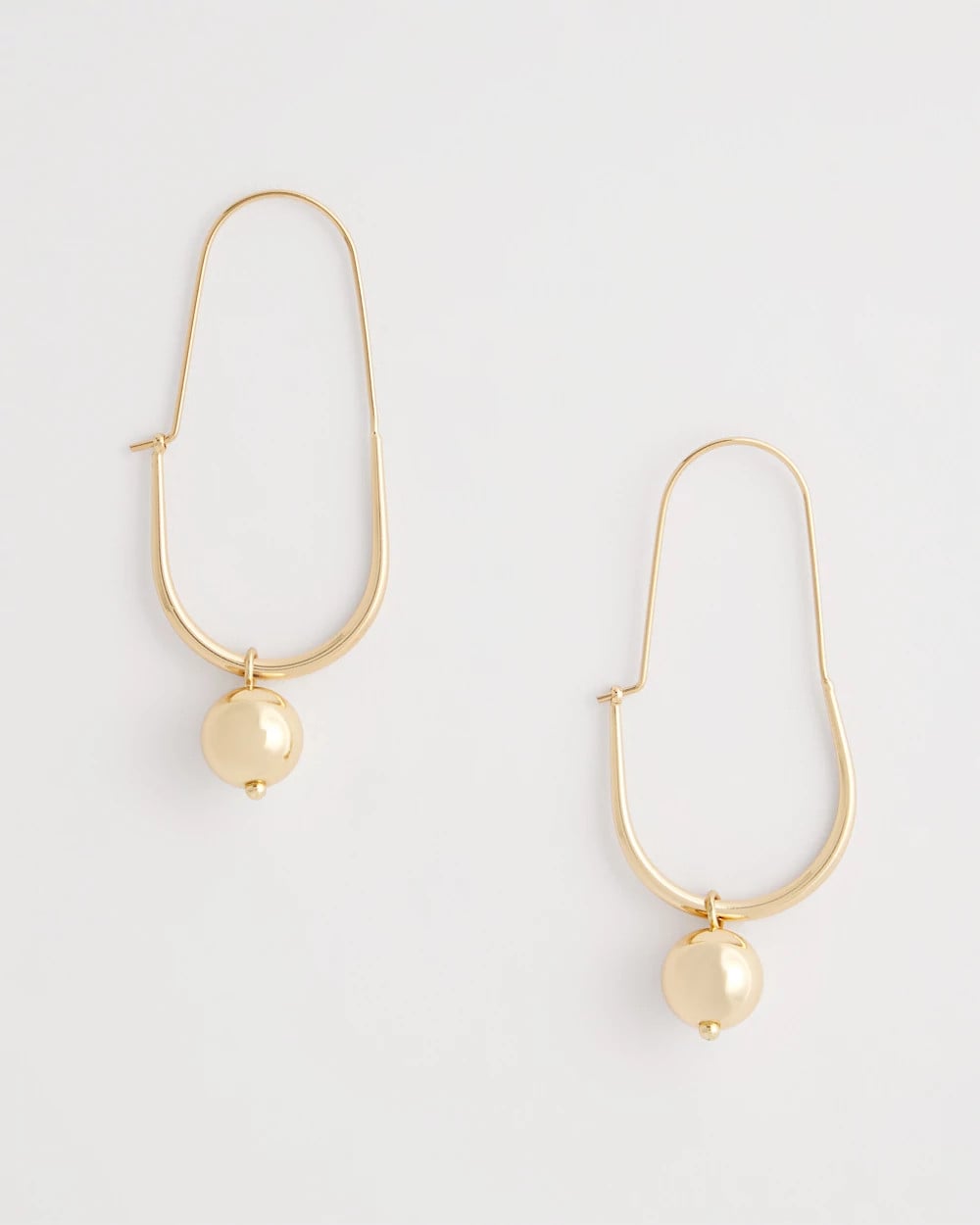 Chico's Jewelry Gold Bead Threader Earrings