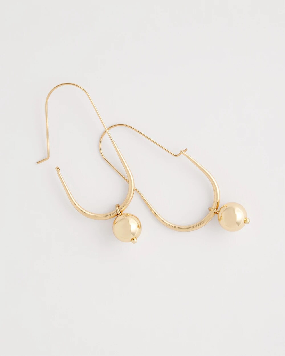 Chico's Jewelry Gold Bead Threader Earrings
